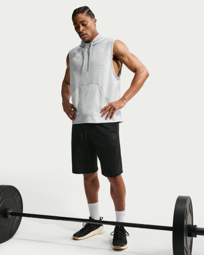 Nike N.A.C. Men's Dri-FIT Fleece Training Shorts - Black/Black - View 4