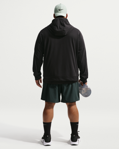 Nike Primary NanoKnit Men's Dri-FIT UV Protection Full-Zip Performance Hoodie - Black/Black - View 10