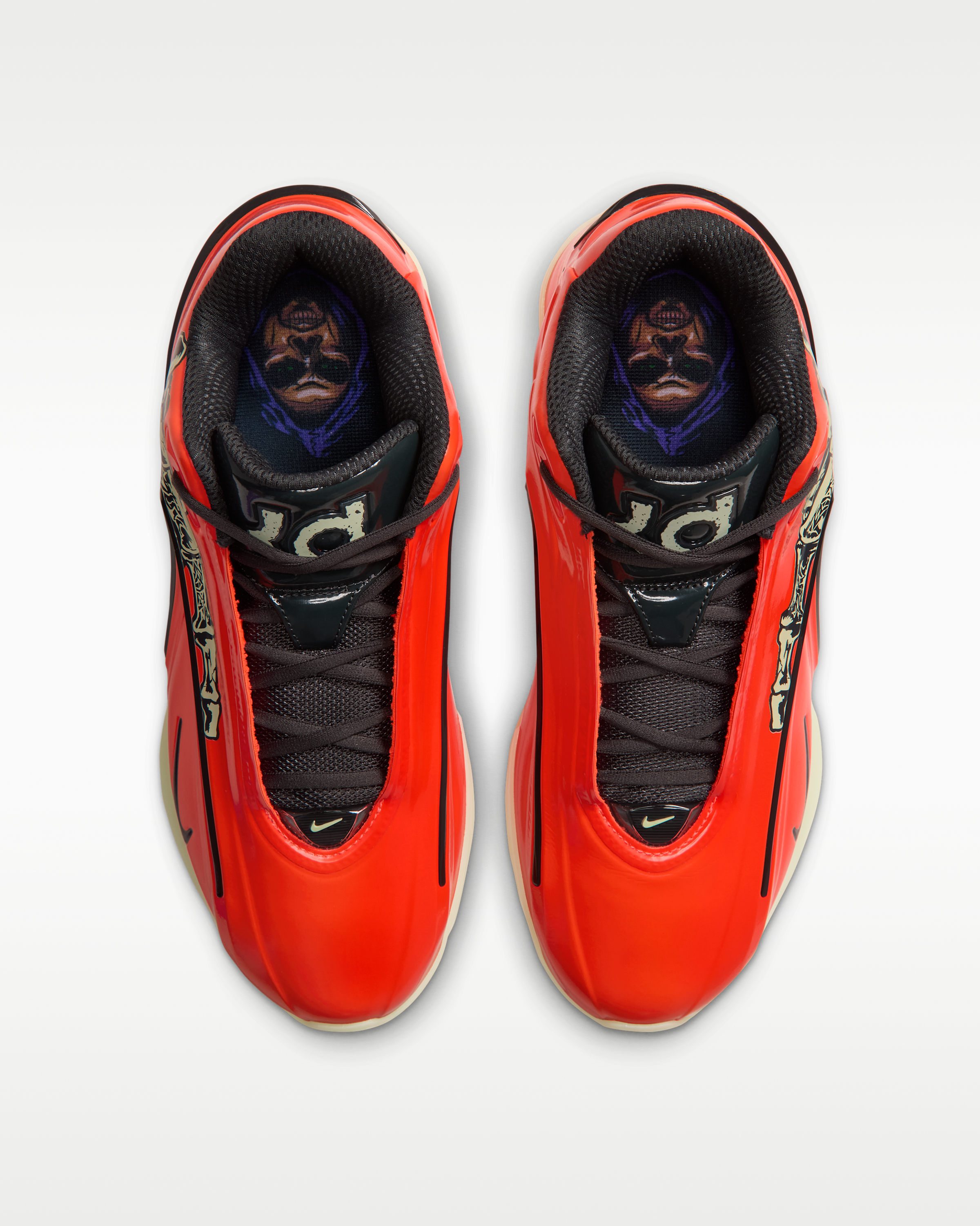 KD19 'Slim Reaper' Basketball Shoes - Bright Crimson/Lime Ice/Stadium Green/Dark Smoke Grey - View 4