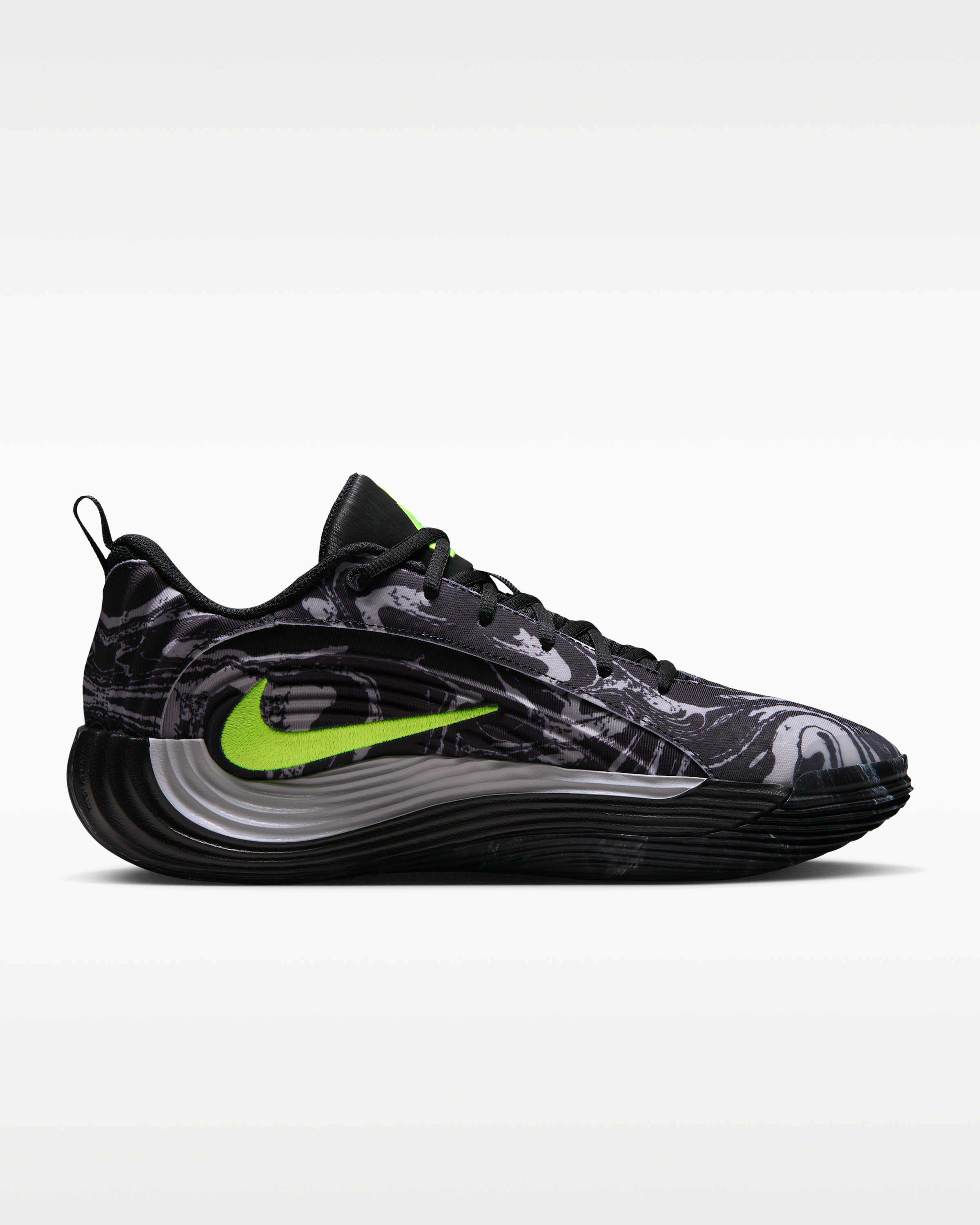 Giannis Immortality 5 Basketball Shoes - Black/Light Smoke Grey/Volt - View 3