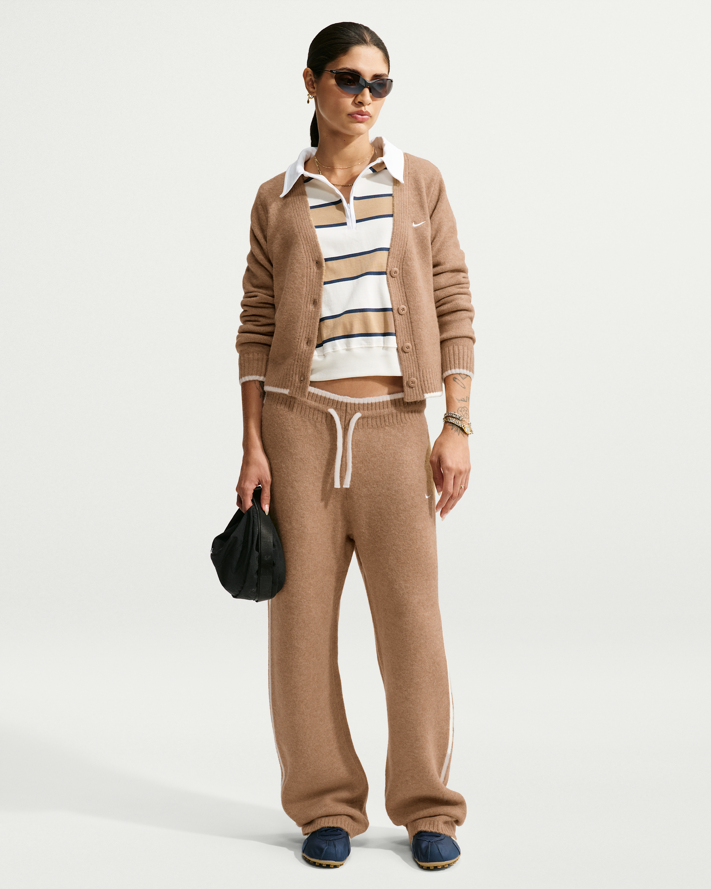 Nike Sportswear Chill Knit Women's Slim Cardigan - Parachute Beige/Heather/White - View 4