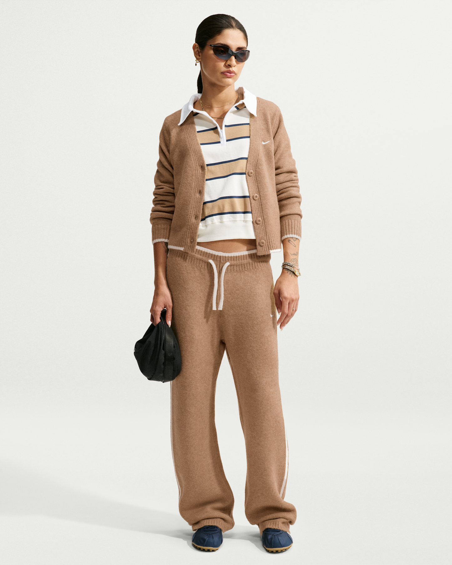 Nike Sportswear Chill Knit Women's Slim Cardigan - Parachute Beige/Heather/White - View 4