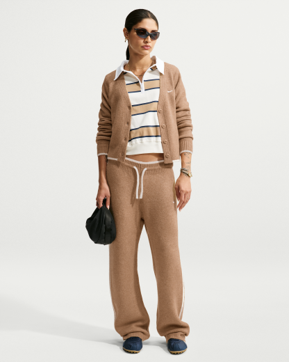 Nike Sportswear Chill Knit Women's Slim Cardigan - Parachute Beige/Heather/White - View 4