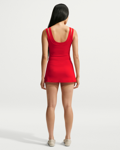 NikeSKIMS Matte Women's Double-Strap Scoop Tank Top - University Red - View 5