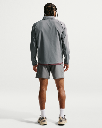 Nike Miler Men's Repel UV Protection Hooded Running Jacket - Smoke Grey/Smoke Grey - View 5