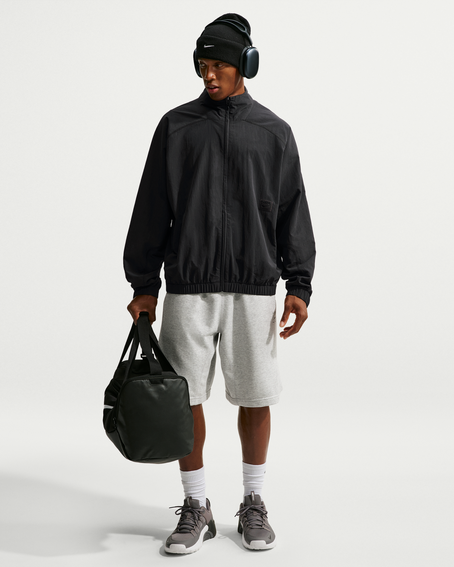 Nike Men's N.A.C. Dri-FIT Oversized Full-Zip Woven Jacket - Black/Black - View 4