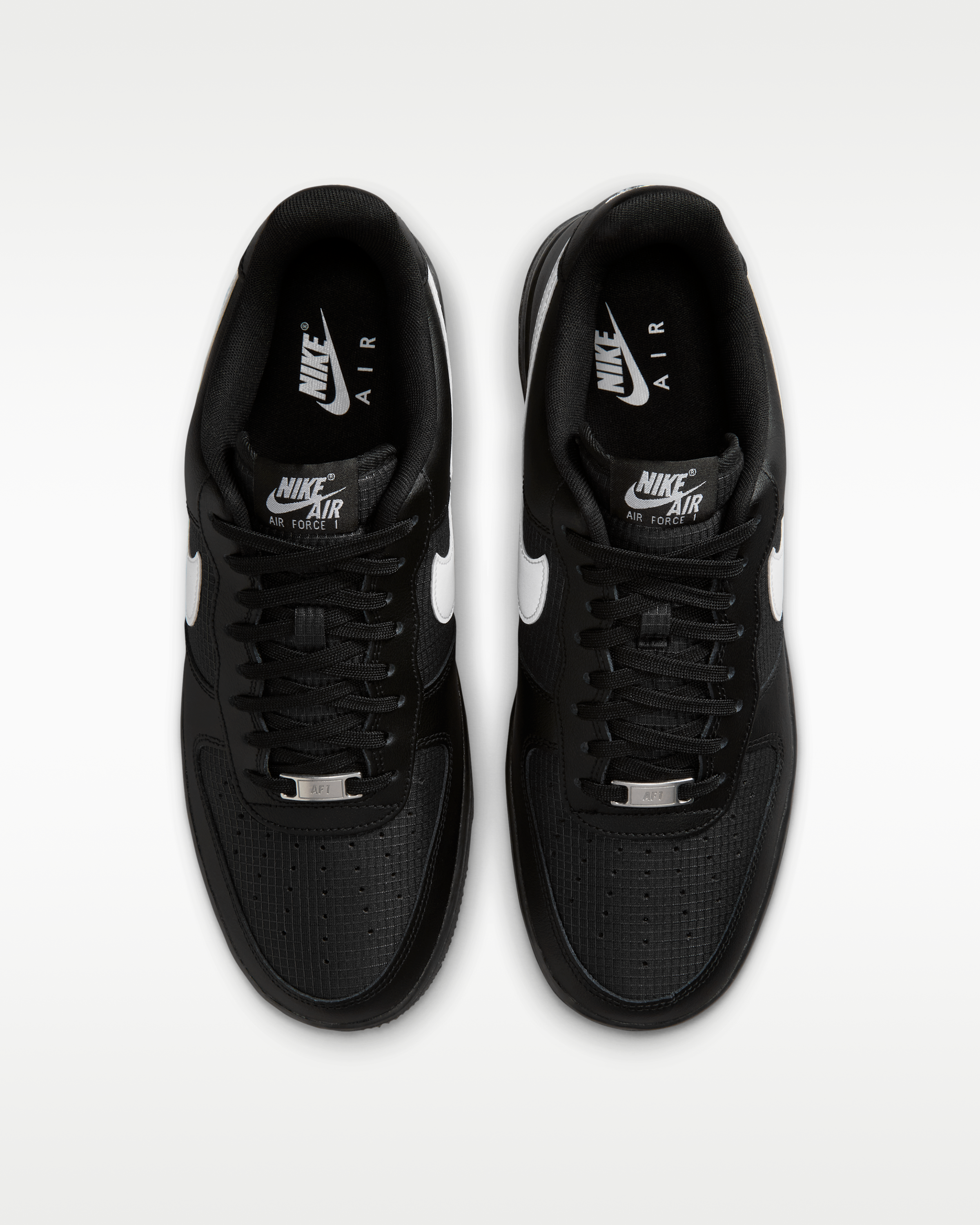 Nike Air Force 1 '07 LV8 Men's Shoes - Black/Black/White - View 4