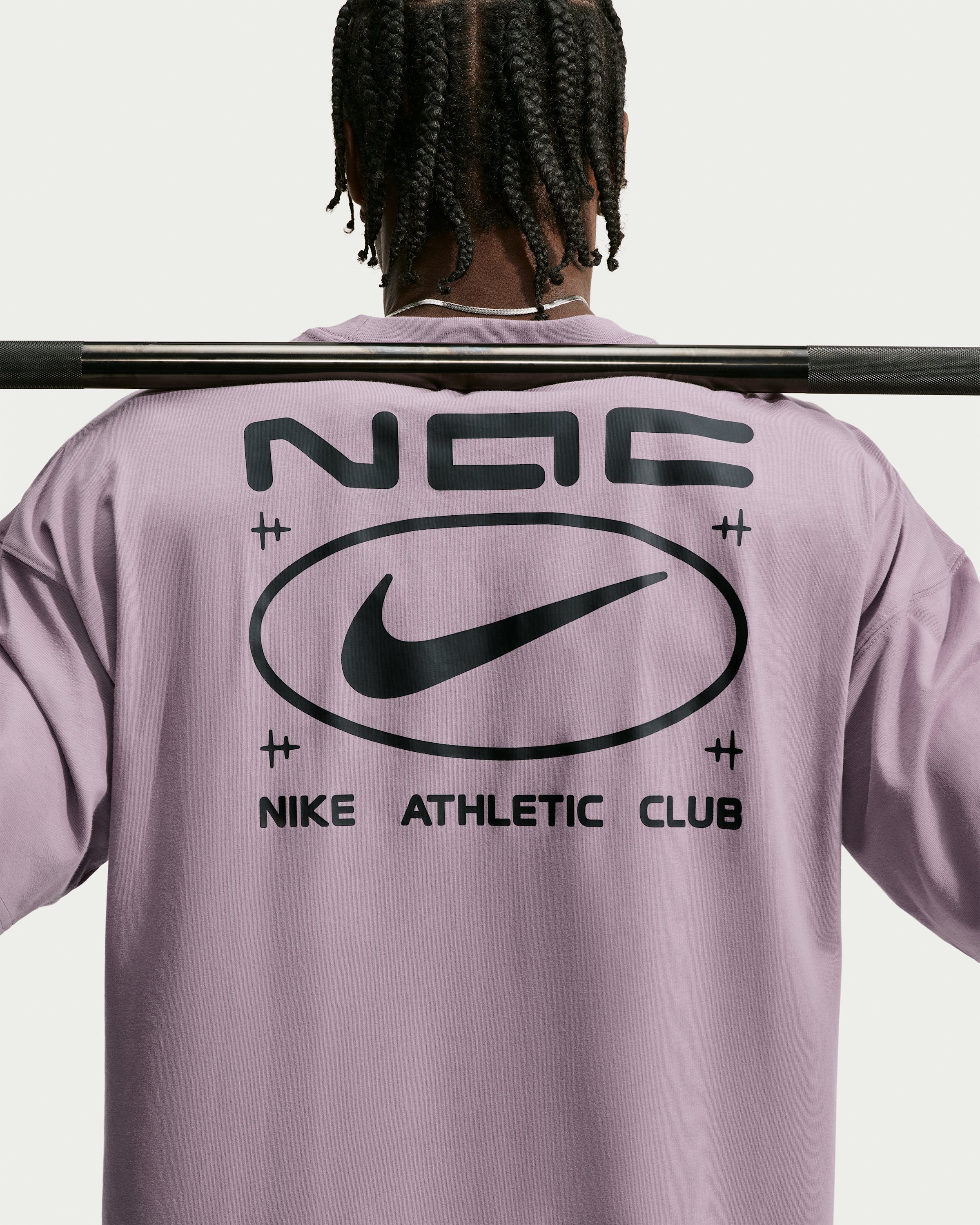 Nike N.A.C. Men's Oversized T-Shirt - Purple Smoke/Black - View 2
