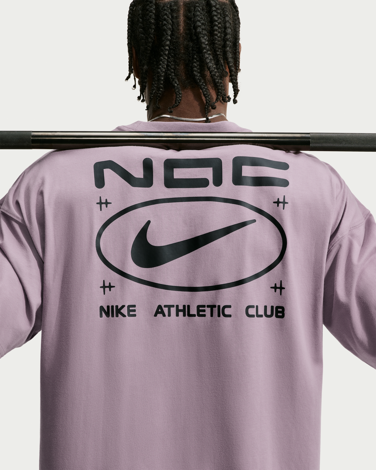 Nike N.A.C. Men's Oversized T-Shirt - Purple Smoke/Black - View 2