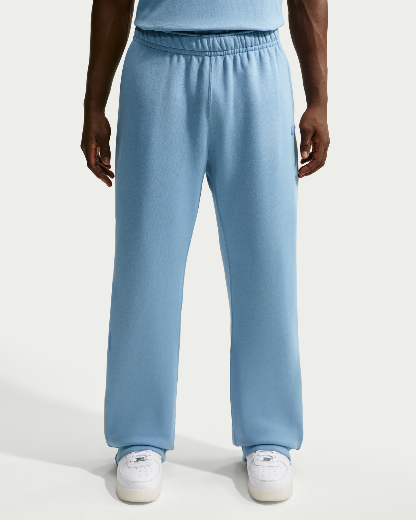 NOCTA NOCTA Fleece CS Open-Hem Tracksuit Bottoms - Work Blue/Polar - View 2
