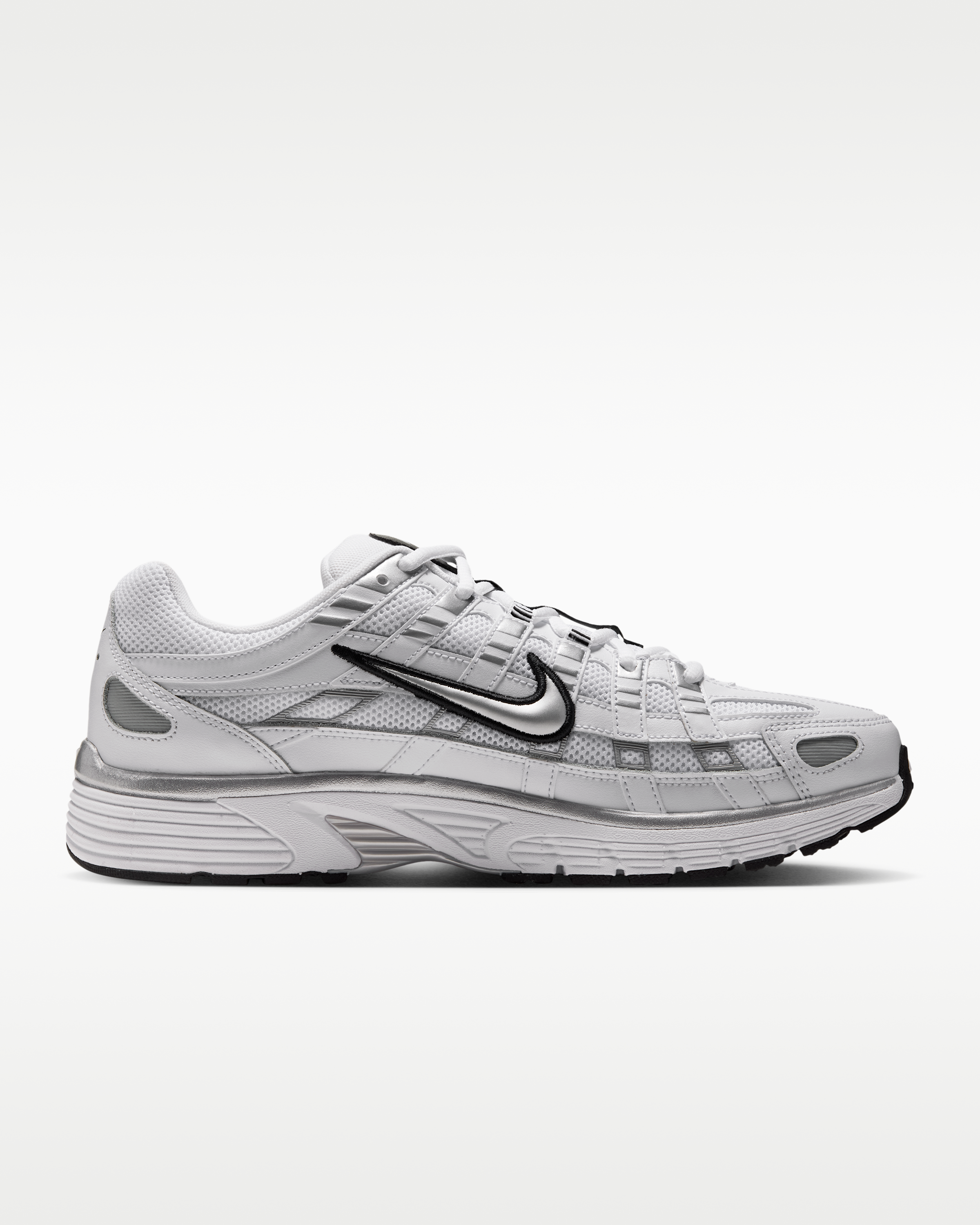 Nike P-6000 Shoes - White/Black/Metallic Silver - View 3