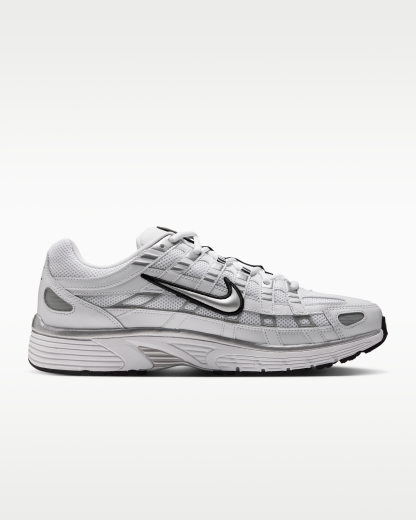 Nike P-6000 Shoes - White/Black/Metallic Silver - View 3
