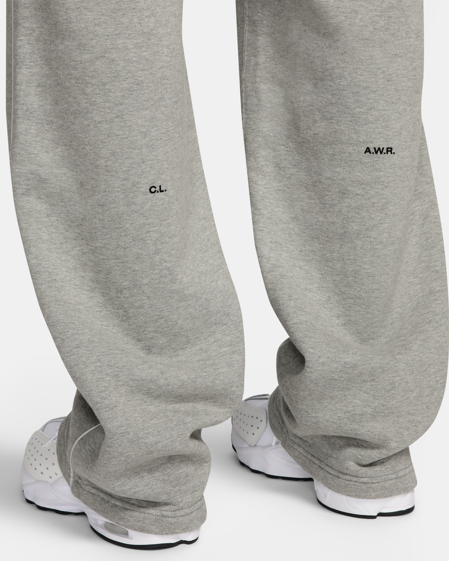 NOCTA NOCTA Fleece CS Open-Hem Tracksuit Bottoms - Dark Grey Heather/Matte Silver/Black - View 7