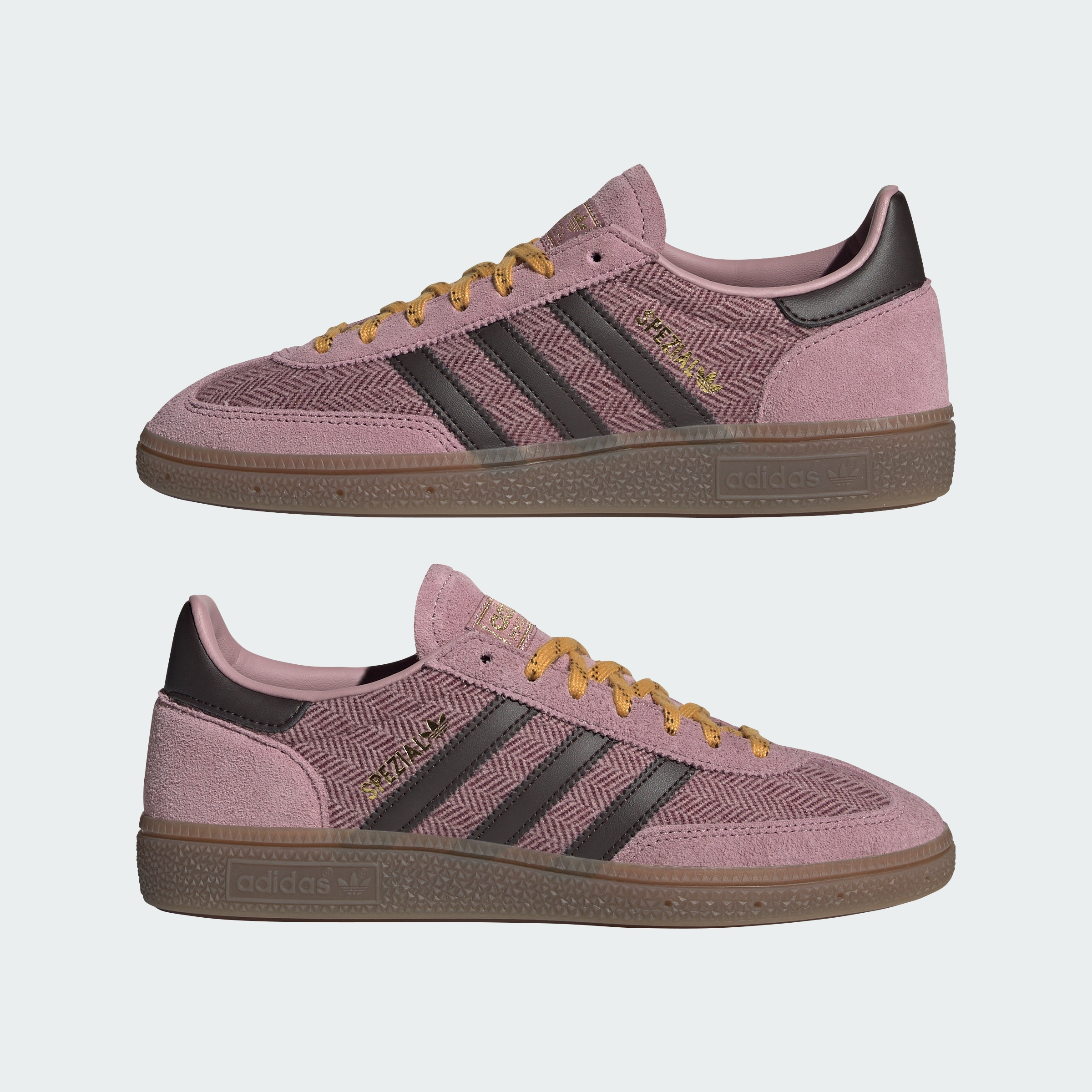 adidas HANDBALL SPEZIAL SHOES - Magic Mauve / Aurora Coffee / Preloved Yellow - View 8