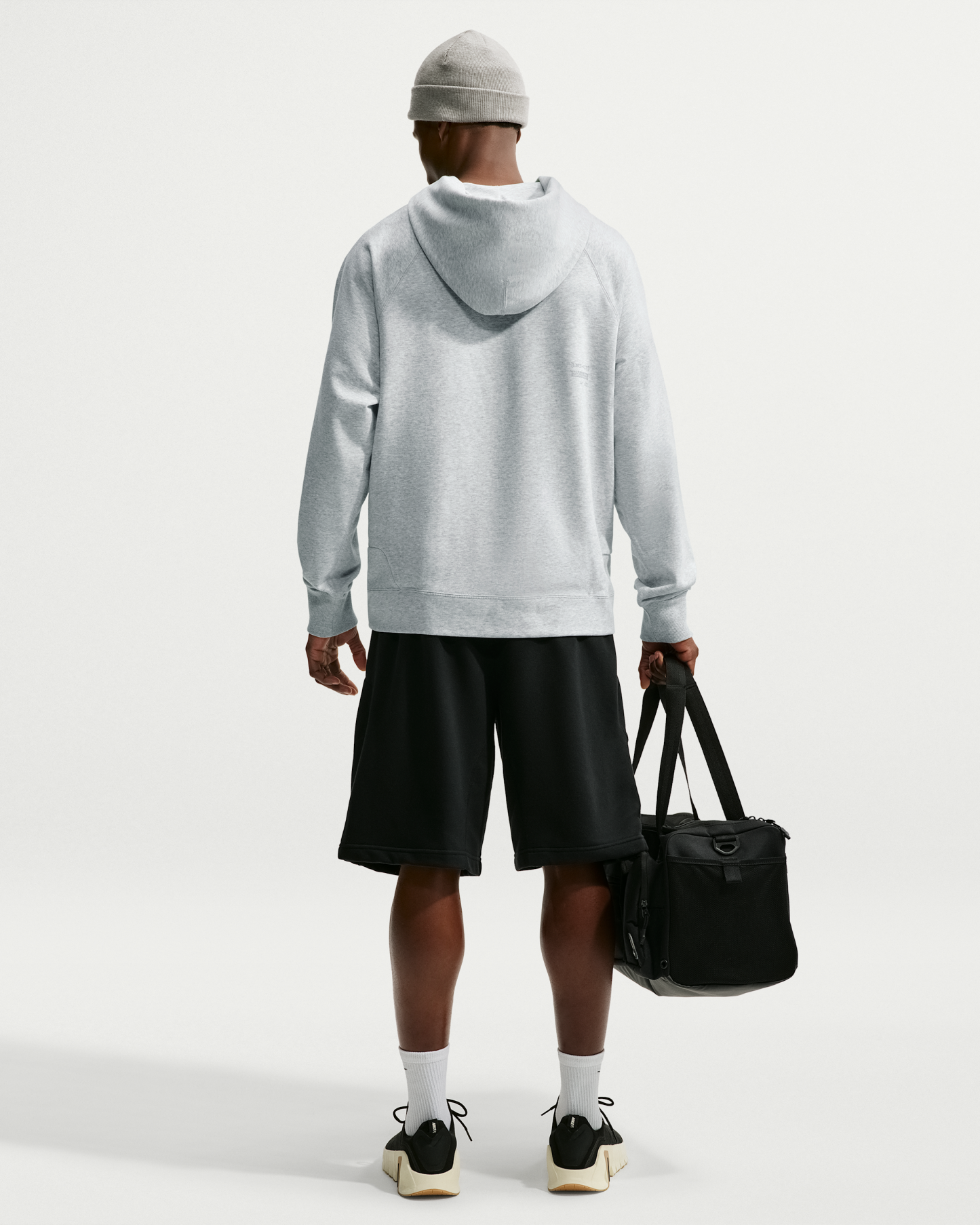Nike N.A.C. Men's Dri-FIT Oversized Fleece Training Hoodie - Light Smoke Grey/Heather/Light Smoke Grey - View 5