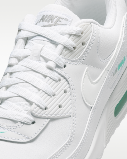 Nike Air Max 90 Men's Shoes - White/Hyper Turquoise/Photon Dust - View 7