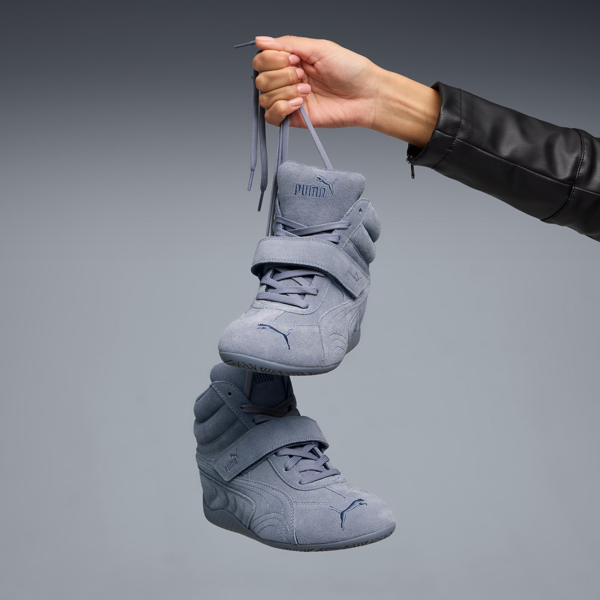 Speedcat Wedge Tonal Sneakers Women - Gray Sky-PUMA Black - Image 2
