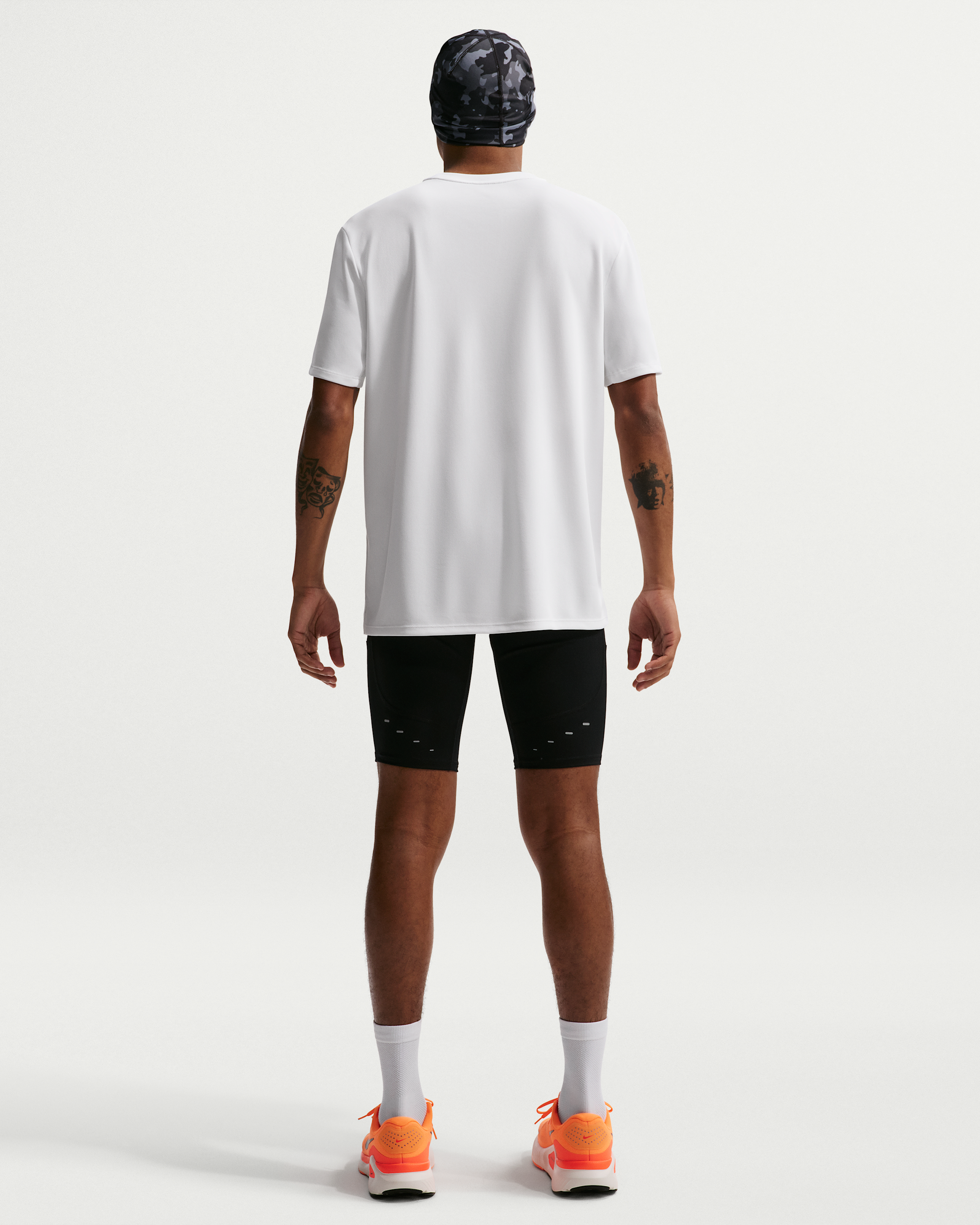 Nike Miler Men's Dri-FIT Short-Sleeve Running Top - White/White - View 5