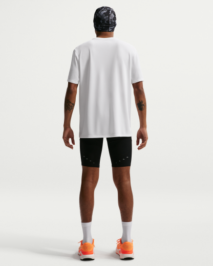 Nike Miler Men's Dri-FIT Short-Sleeve Running Top - White/White - View 5