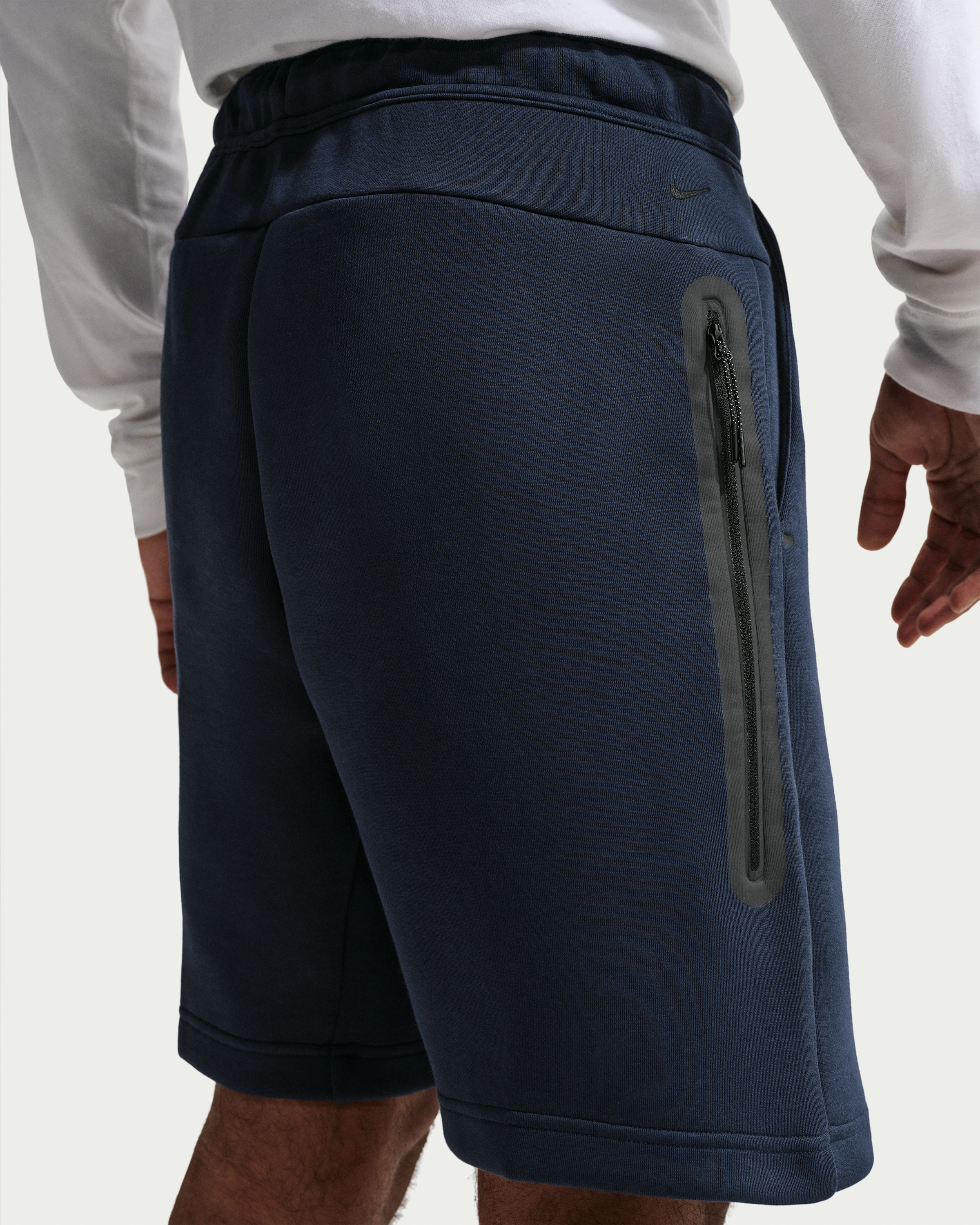 Nike Tech Men's Fleece Shorts - Obsidian/Black - View 3