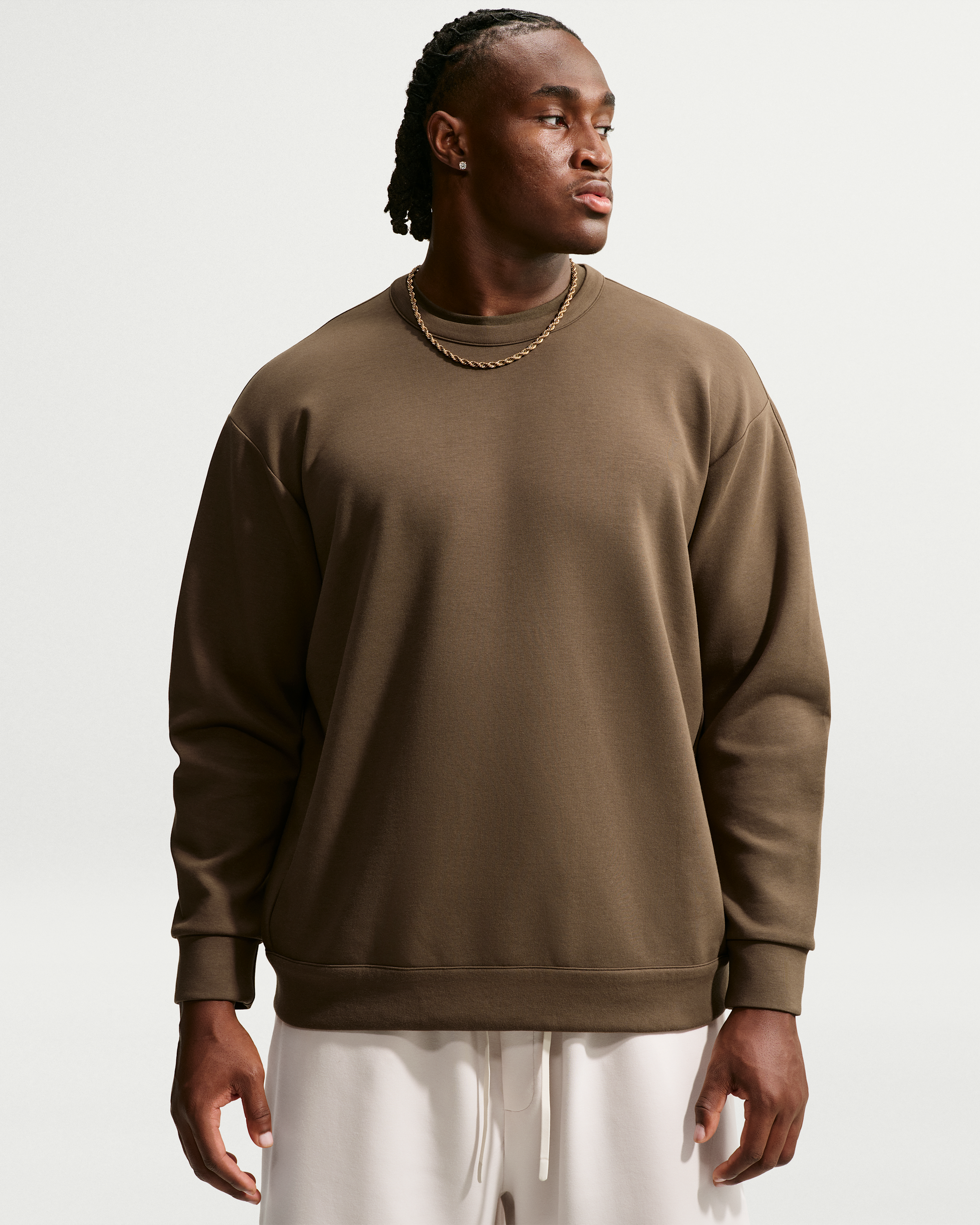 Nike 24.7 ImpossiblySoft Men's Dri-FIT Crew - Dark Hazel/Black/Velvet Brown - View 7