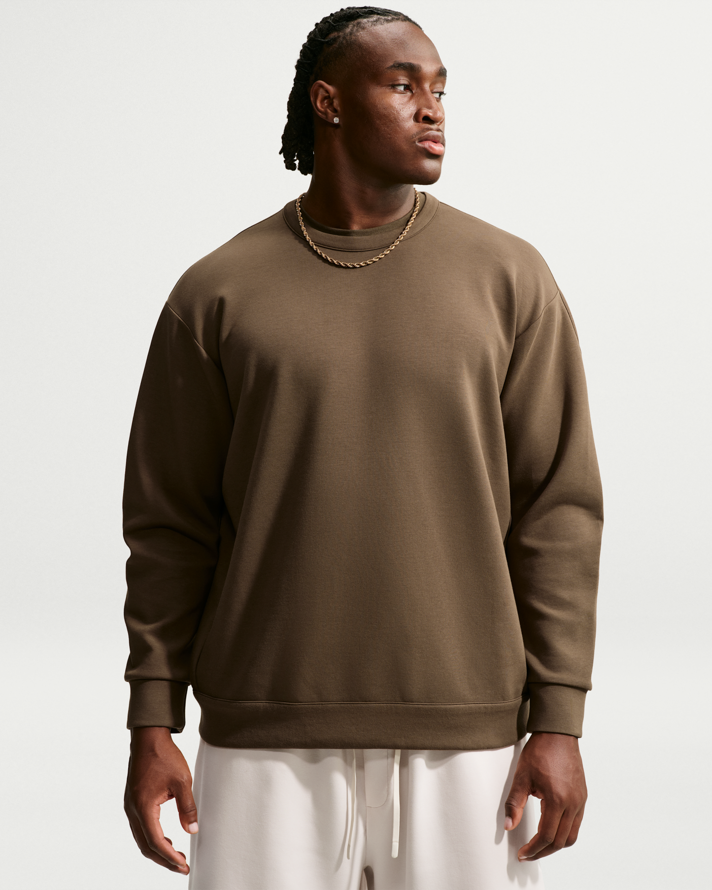 Nike 24.7 ImpossiblySoft Men's Dri-FIT Crew - Dark Hazel/Black/Velvet Brown - View 7