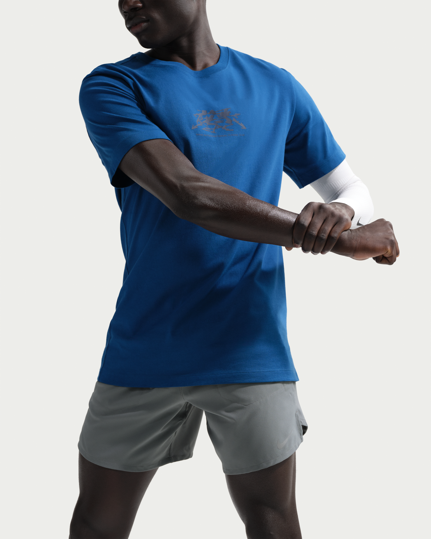 Nike Stride Men's Dri-FIT 18cm (approx.) Briefs-Lined Running Shorts - Smoke Grey - View 4