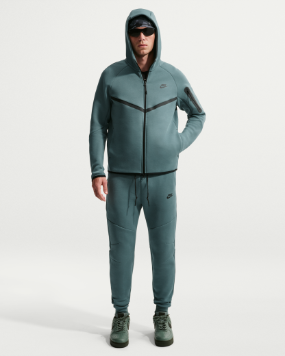 Nike Tech Men's Fleece Windrunner Full-Zip Jacket - Mineral Slate/Black - View 4