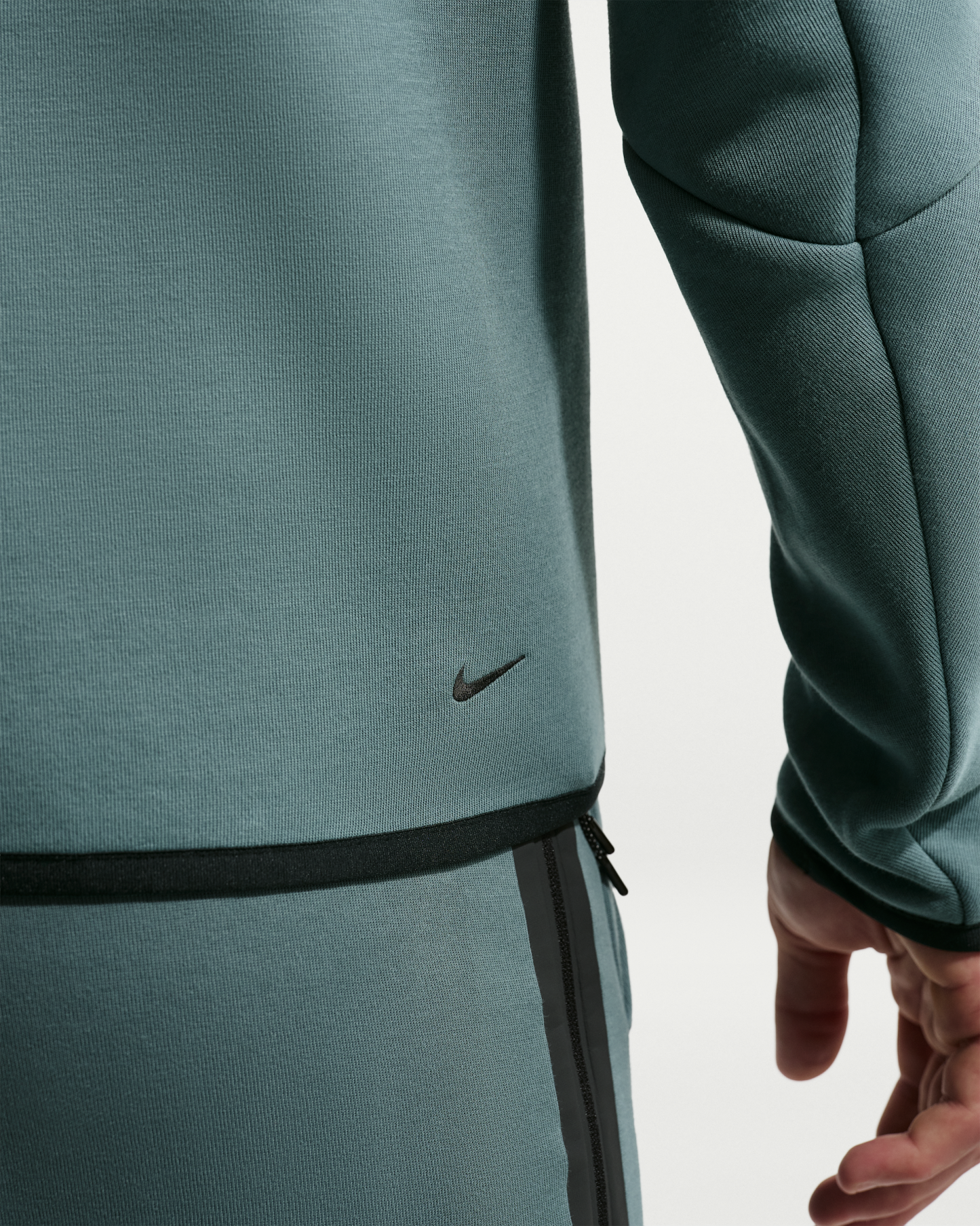 Nike Tech Men's Fleece Windrunner Full-Zip Jacket - Mineral Slate/Black - View 6