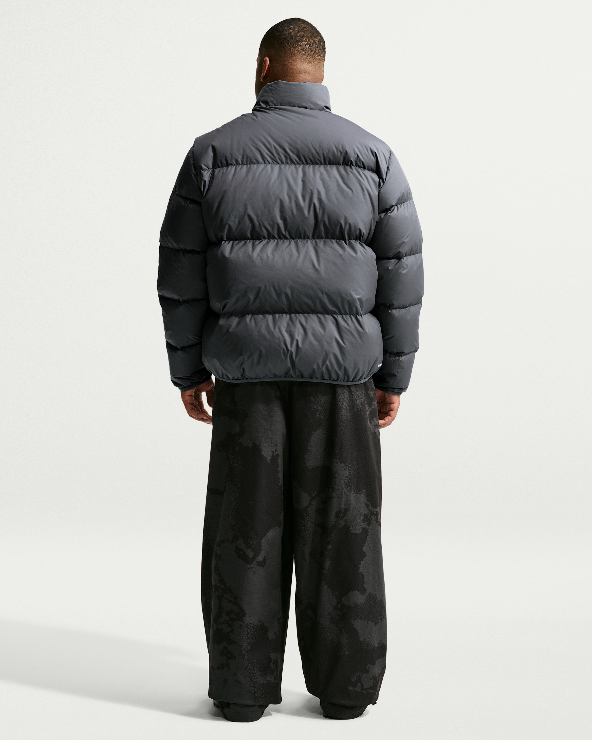 Nike Sportswear Club Men's Therma-FIT Down Puffer Jacket - Iron Grey/White - View 10