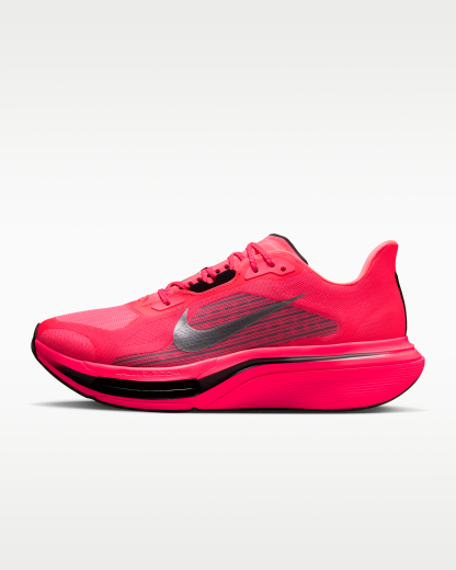 Nike Pegasus Plus 2 Men's Road-Running Shoes - Flash Crimson/Black/Light Smoke Grey/Metallic Silver - View 1