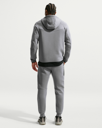 Nike Tech Men's Fleece Windrunner Full-Zip Jacket - Smoke Grey/Football Blue - View 5