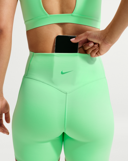 Nike Universa Women's Medium-Support Padded Sport Bra - Illusion Green/Light Green Spark/Green Spark - View 6