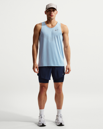 Nike Stride Men's Dri-FIT 13cm (approx.) Hybrid Running Shorts - Midnight Navy - View 1