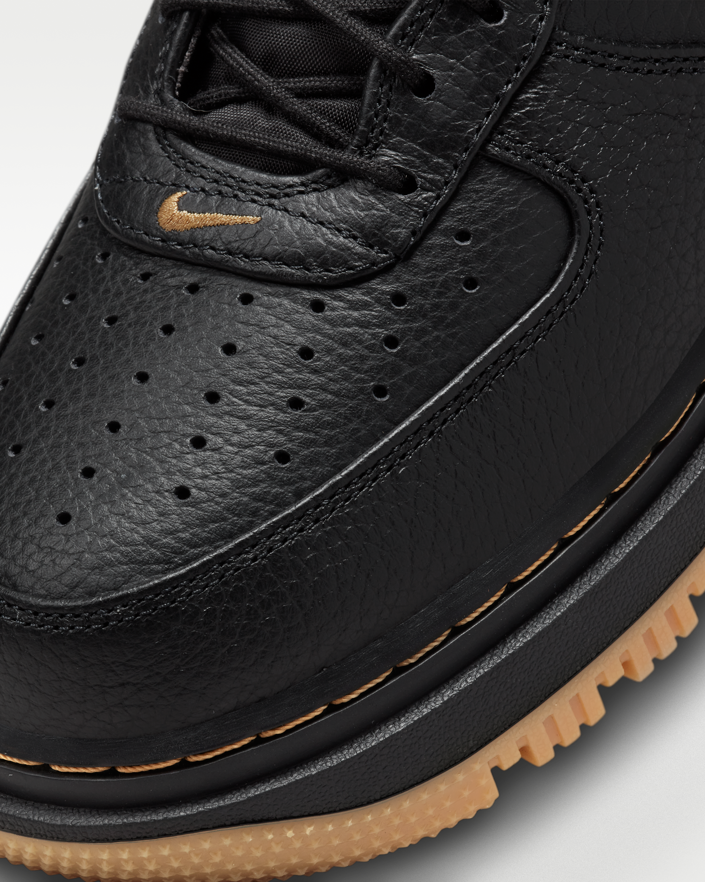 Nike Air Force 1 Luxe Men's Shoes - Black/Bucktan/Gum Yellow/Black - View 7