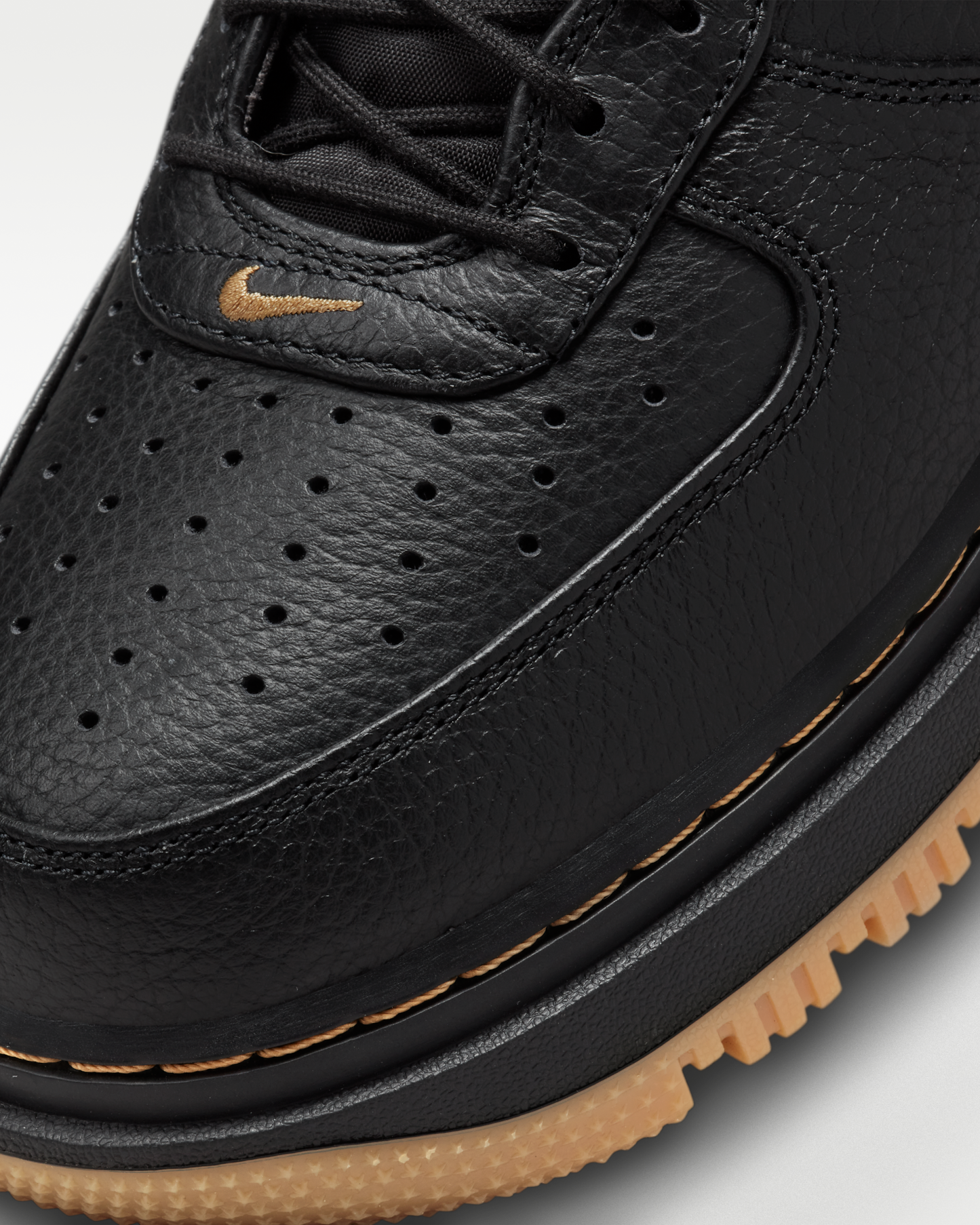 Nike Air Force 1 Luxe Men's Shoes - Black/Bucktan/Gum Yellow/Black - View 7