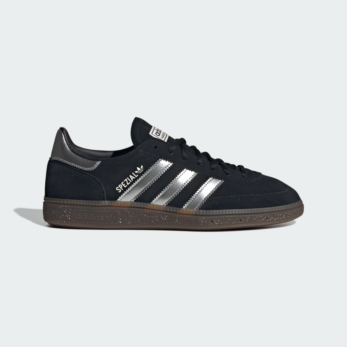 adidas Handball Spezial Shoes - Core Black / Silver Metallic / Gum - View 2