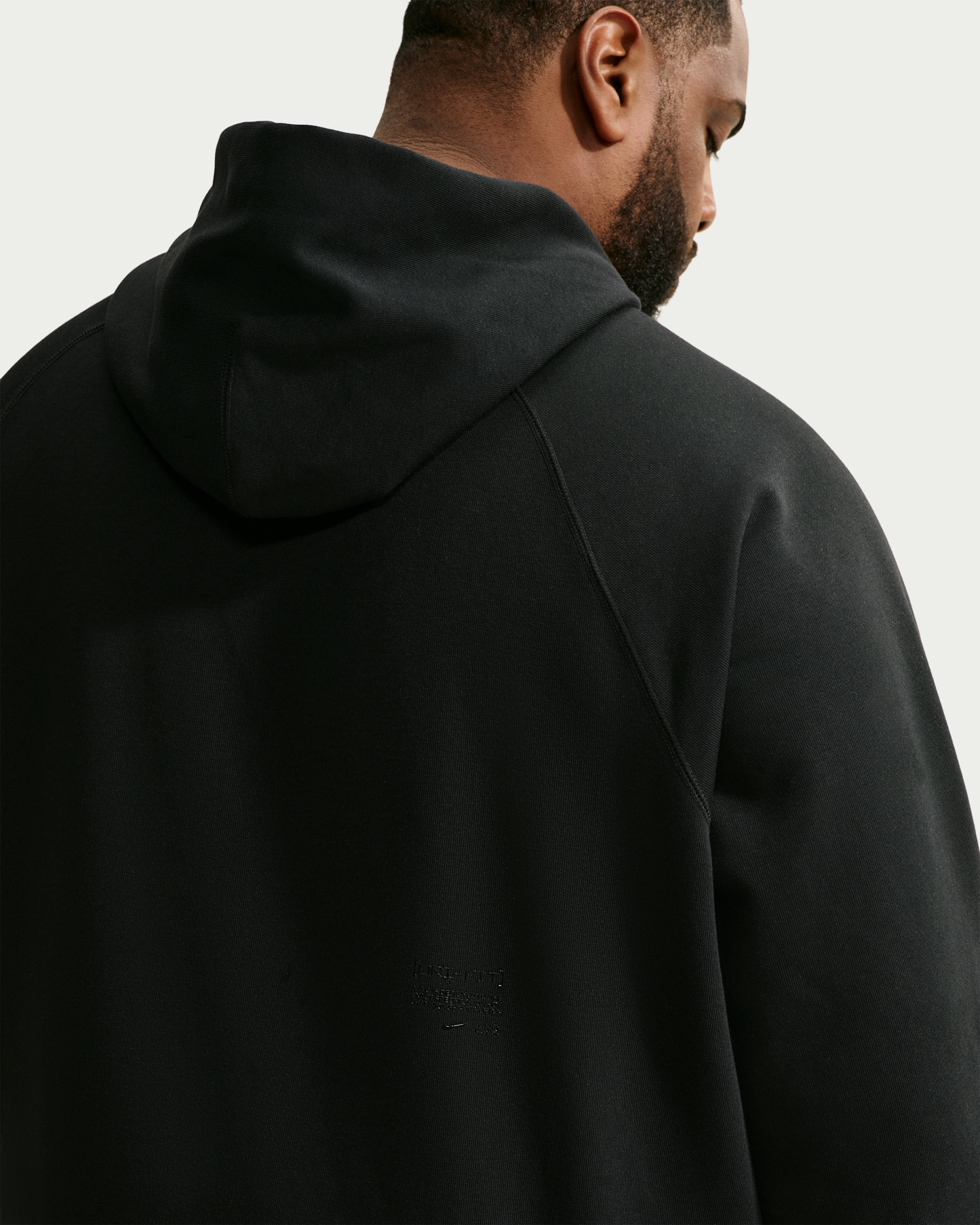 Nike N.A.C. Men's Dri-FIT Oversized Fleece Training Hoodie - Black/Black - View 7
