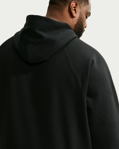 Nike N.A.C. Men's Dri-FIT Oversized Fleece Training Hoodie - Black/Black - View 7