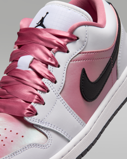 Air Jordan 1 Low SE Women's Shoes - White/Black/Desert Berry - View 7