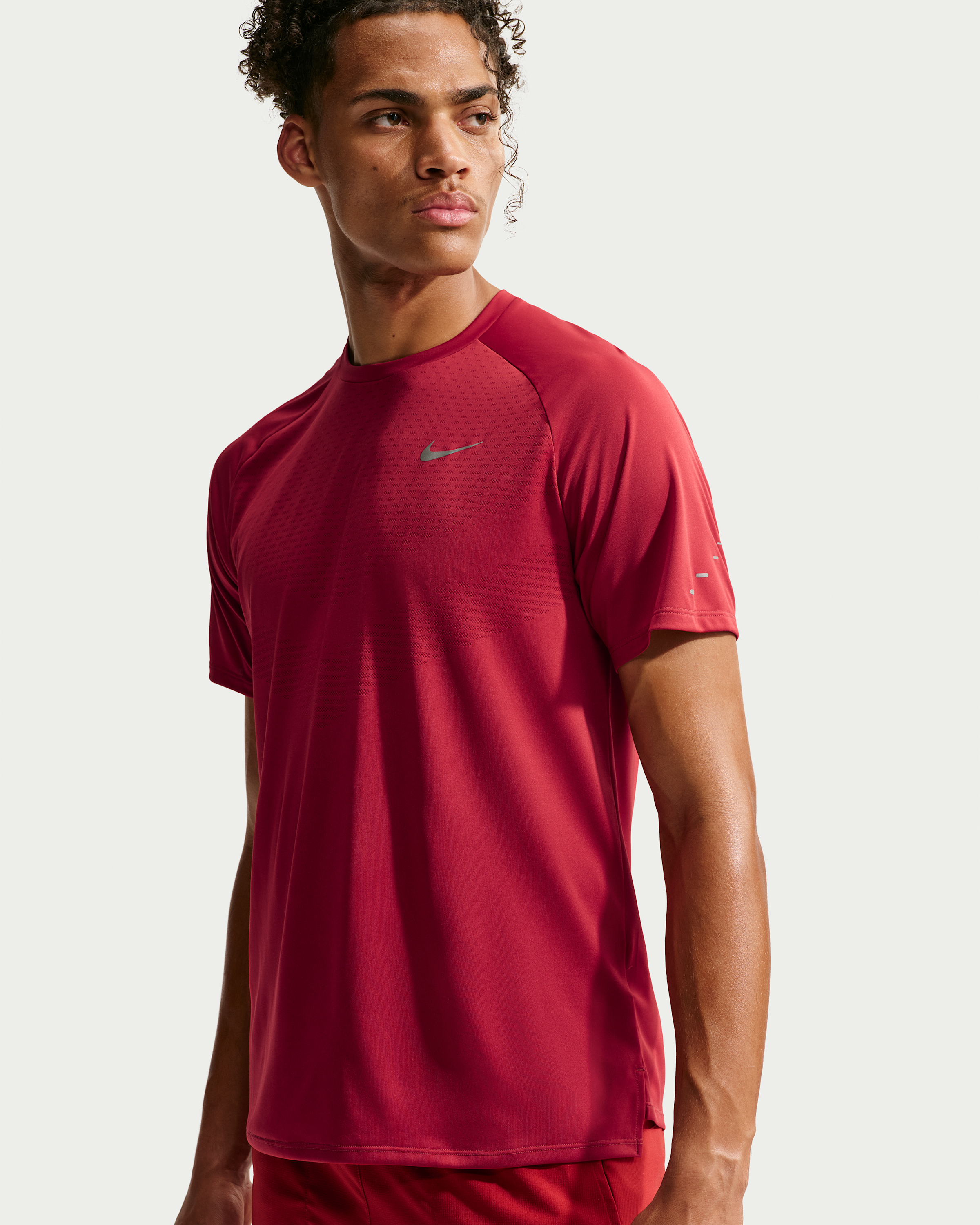 Nike Stride Men's Dri-FIT ADV Short-Sleeve Running Top - Tough Red - View 1