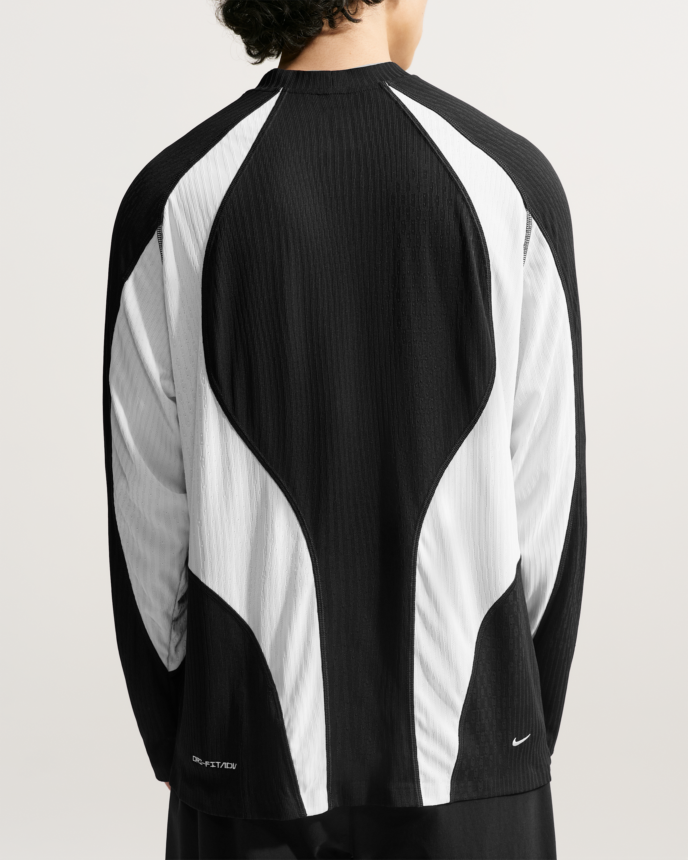 Nike Tech Men's Dri-FIT ADV Jersey - Black/Off-White/Off-White - View 2