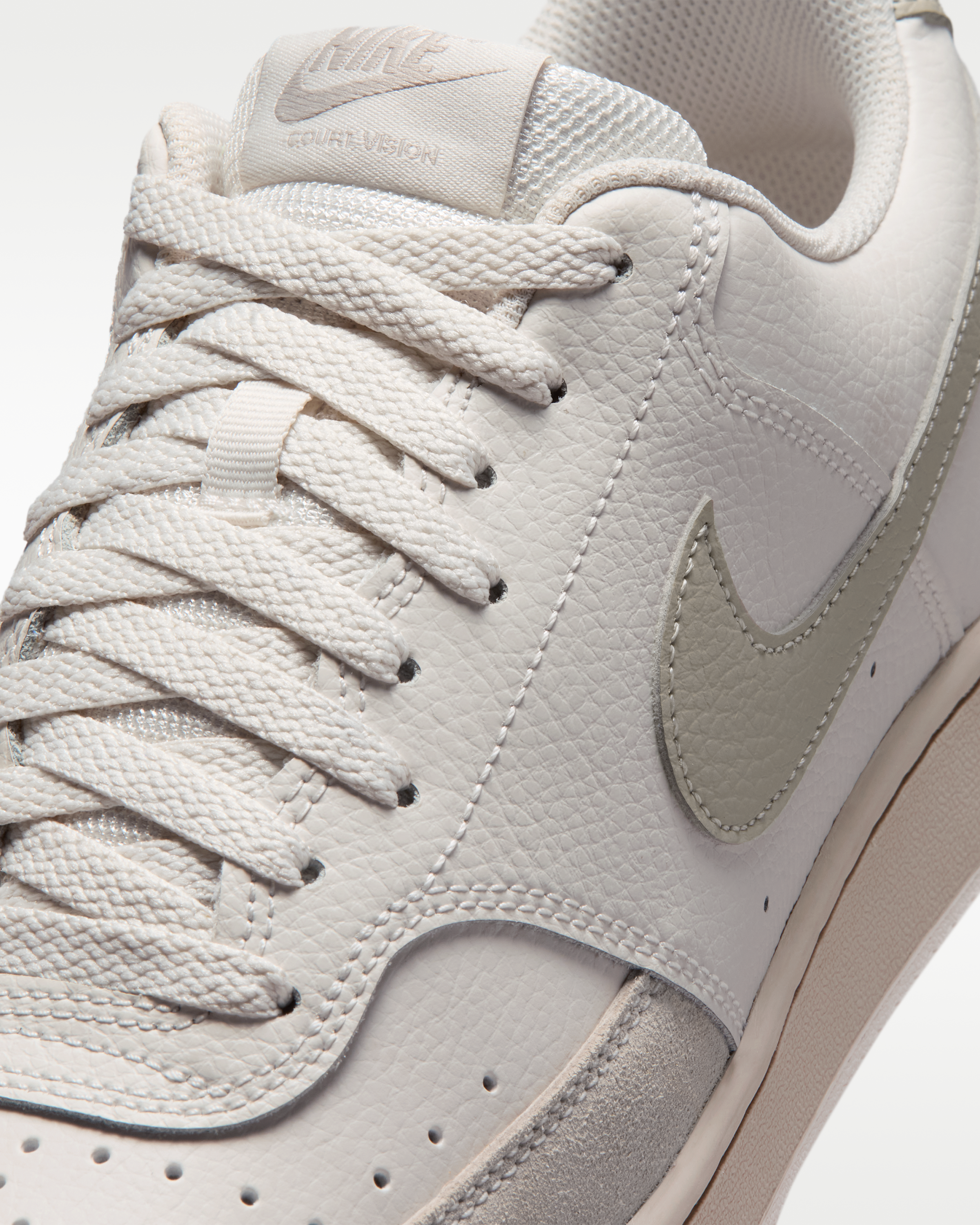 Nike Court Vision Low Suede Men's Shoes - Phantom/Cream II - View 7