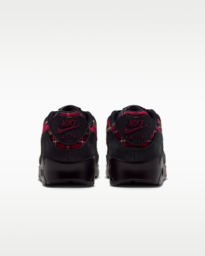 Nike Air Max 90 'Check' Women's Shoes - Black/Tough Red/Yellow Ochre/Team Red - View 6