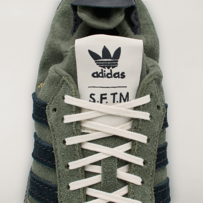 adidas SAMBA OG SFTM Shoes - Base Green / Core Black / Gold Metallic - View 9