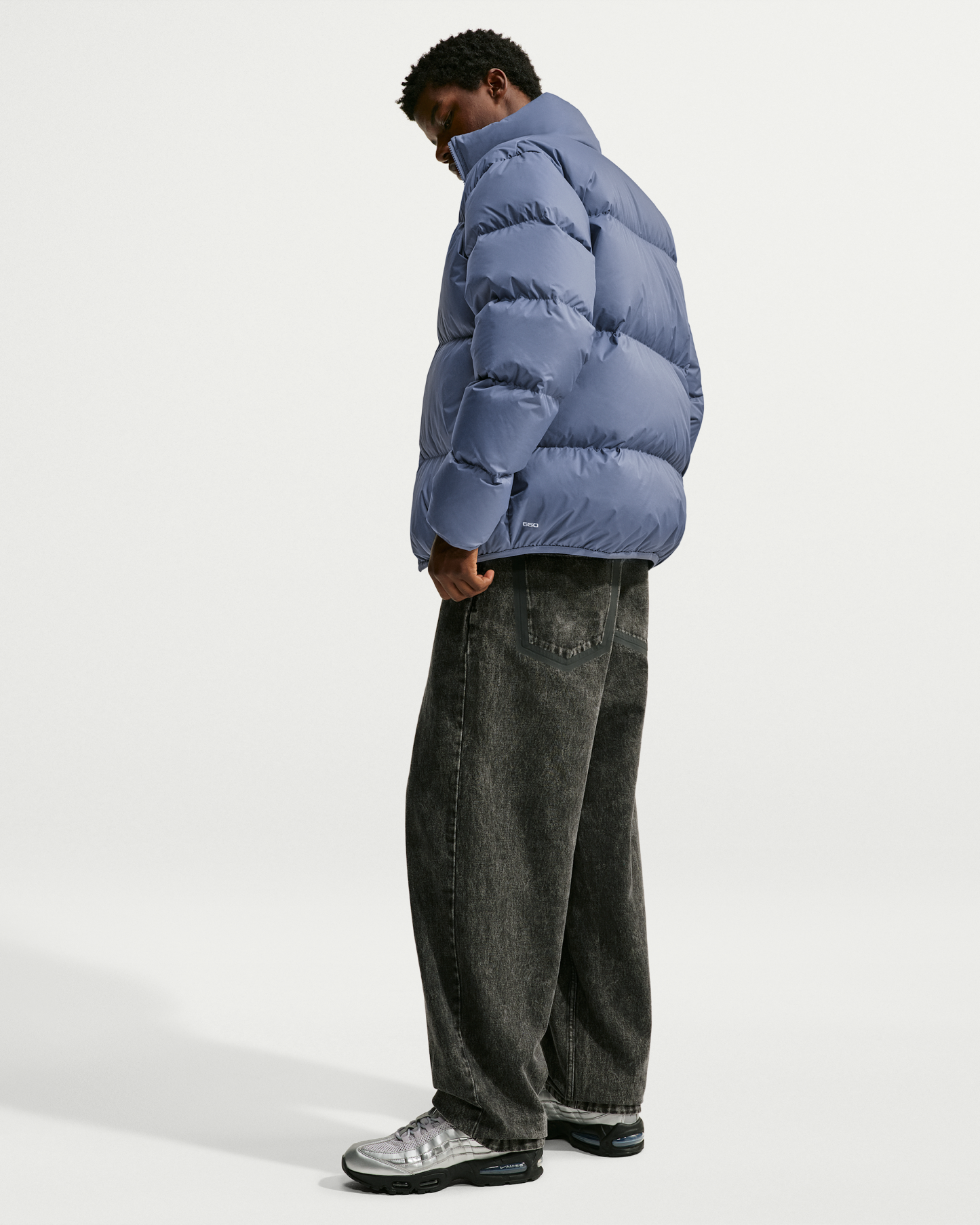 Nike Sportswear Club Men's Therma-FIT Down Puffer Jacket - Diffused Blue/White - View 5