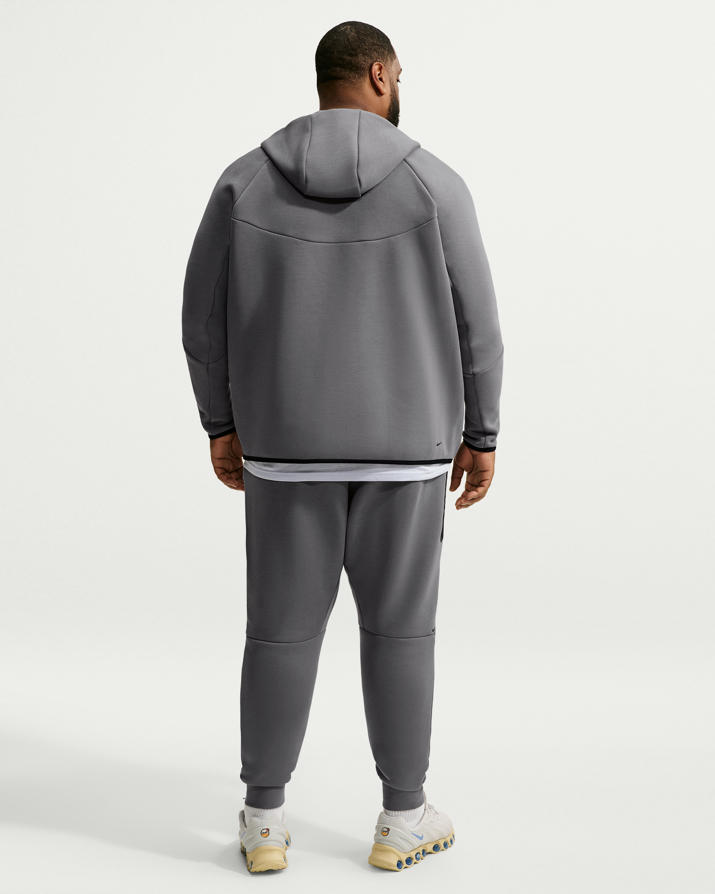 Nike Tech Men's Fleece Joggers - Smoke Grey/Football Blue - View 10