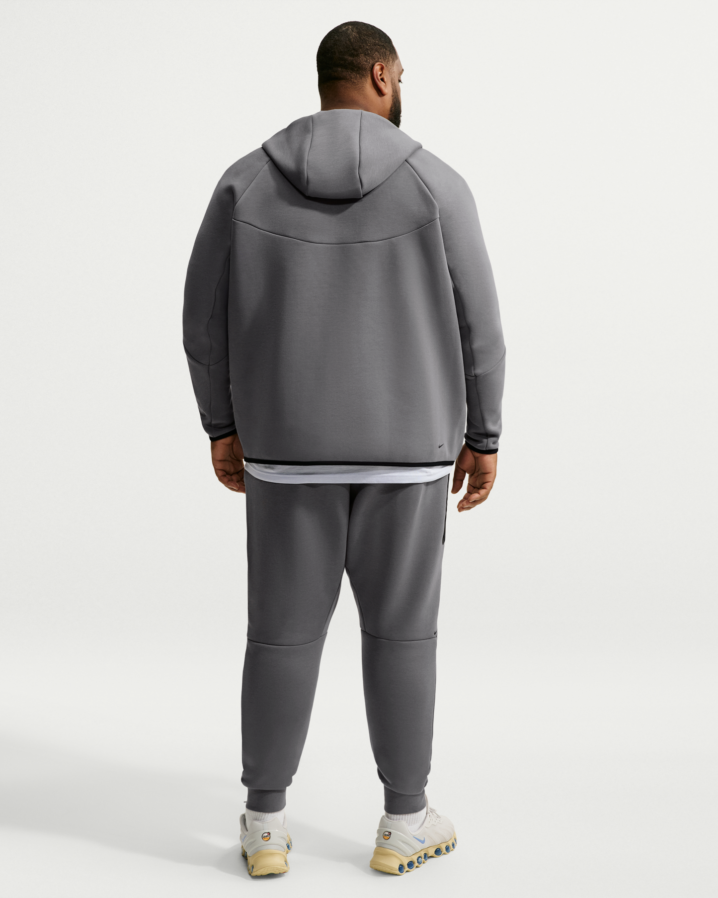 Nike Tech Men's Fleece Joggers - Smoke Grey/Football Blue - View 10