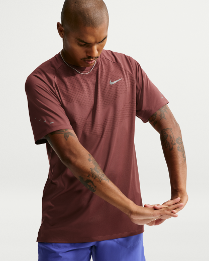 Nike Stride Men's Dri-FIT ADV Short-Sleeve Running Top - Light Boulder - View 1