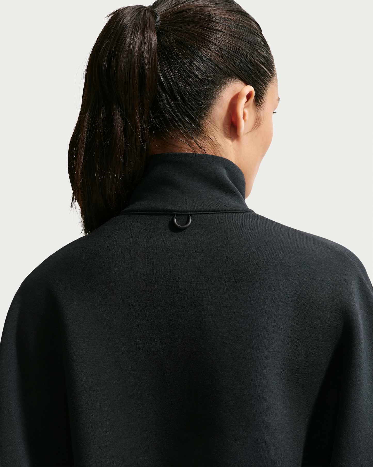 Nike 24.7 ImpossiblySoft Women's Dri-FIT Oversized 1/2-Zip Top - Black/Dark Smoke Grey - View 2